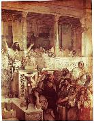 Christ Preaching at Capernaum Maurycy Gottlieb
